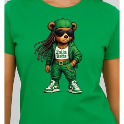 Moteriški žali marškinėliai Meškutė