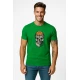 Vyriški žali marškinėliai Kaukolė su kamuoliu PK4022