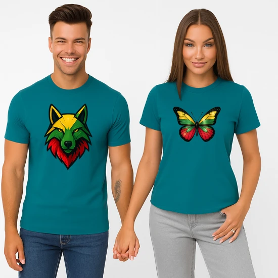 Turkio marškinėlių komplektas Vilkas-drugelis PK4026