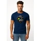 Vyriški tamsiai mėlyni marškinėliai Vilkas pilkas PK4031