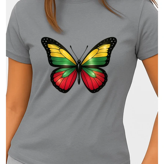 Moteriški pilki marškinėliai Drugelis PK4025