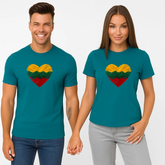 Turkio marškinėlių komplektas Širdis PK4028