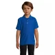 Vaikiški ryškiai mėlynos spalvos polo marškinėliai Enjoy Marškinėliai