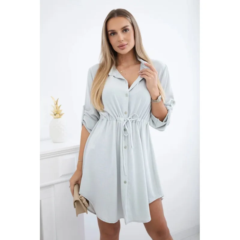 Women's light grey dress Hill 30221