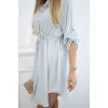 Women's light grey dress Hill 30221