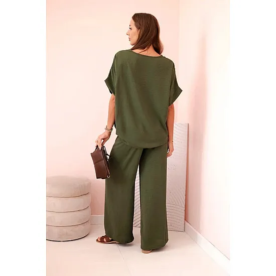 Women's khaki set Loren 31918