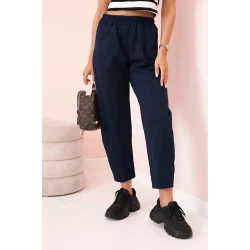 Moteriškos tamsiai mėlynos kelnės Punto