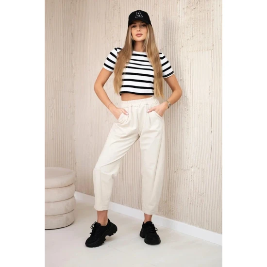 Moteriškos rusvos kelnės Punto 31000