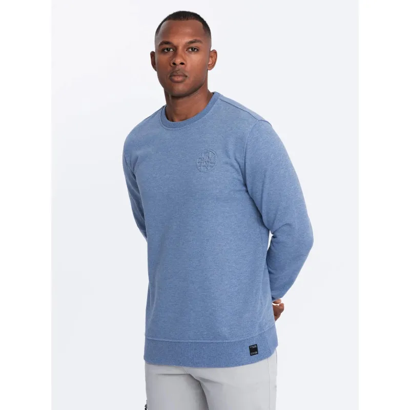 Niebieski sweter męski Montecarl V4 OM-SSNZ-0163