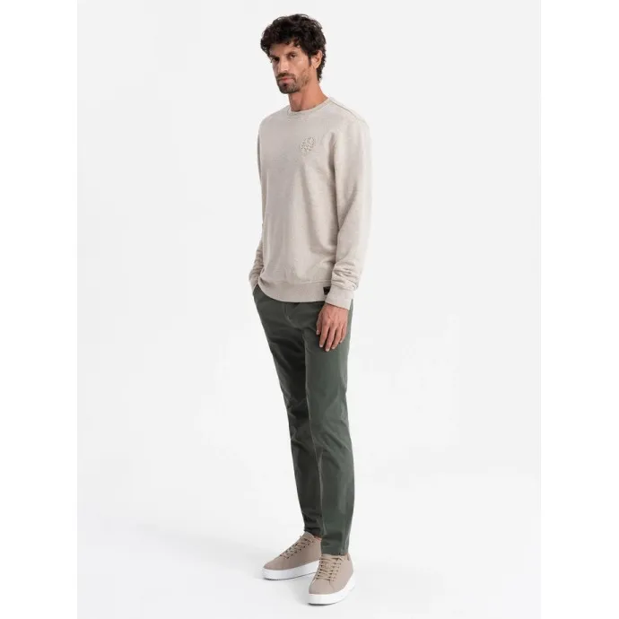 Brązowy sweter męski Montecarl V2 OM-SSNZ-0163
