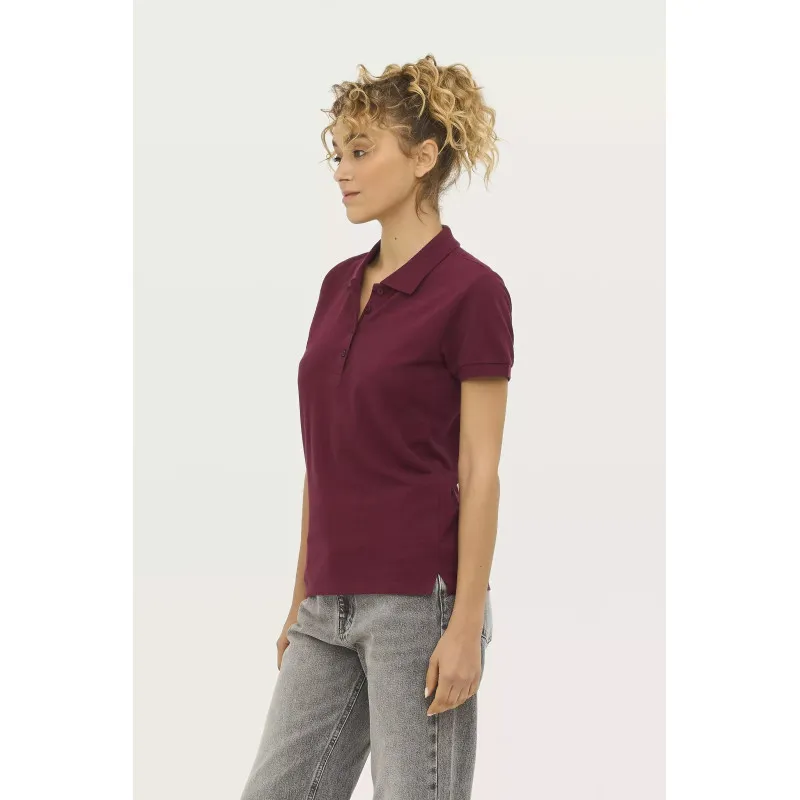 Moteriški bordo polo marškinėliai Passion PK11343