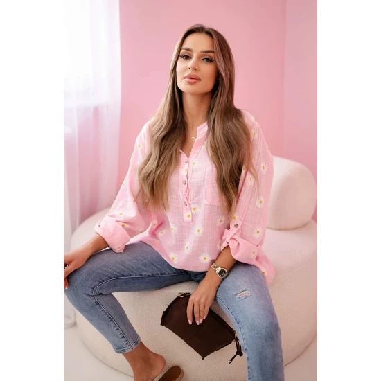 Moteriška šviesiai rožinė palaidinė Dorsi Palaidinės ir marškiniai