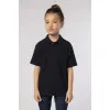 Vaikiški unisex juodos spalvos polo marškinėliai Enjoy Marškinėliai