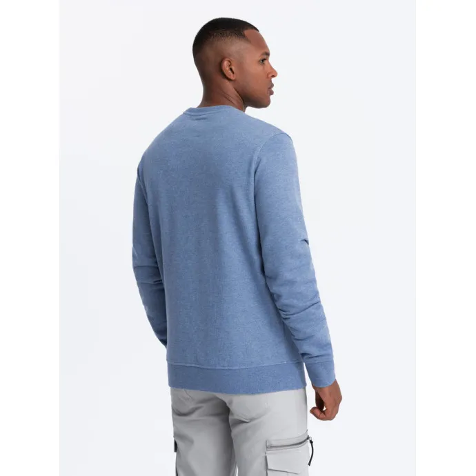 Niebieski sweter męski Montecarl V4 OM-SSNZ-0163