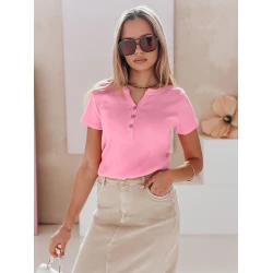 Moteriški rožinės spalvos marškinėliai Elin