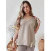 Moteriška oversize tipo rudi marškinėliai Shine RY2911