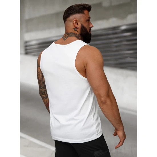 Vyriški balti berankoviai marškinėliai Back JS/8B1705/1Z