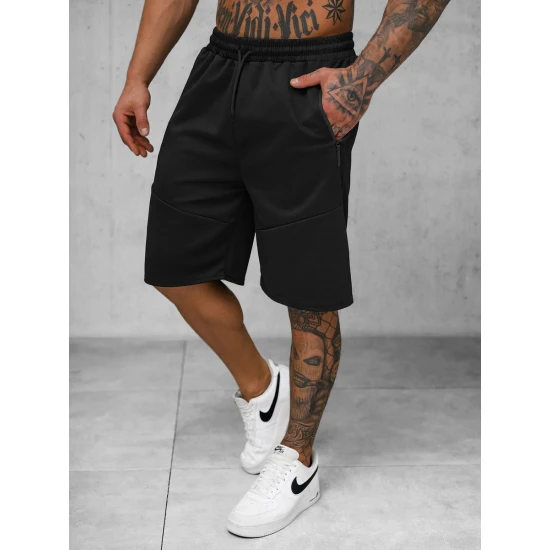 Vyriški juodi sportiniai šortai Novak
