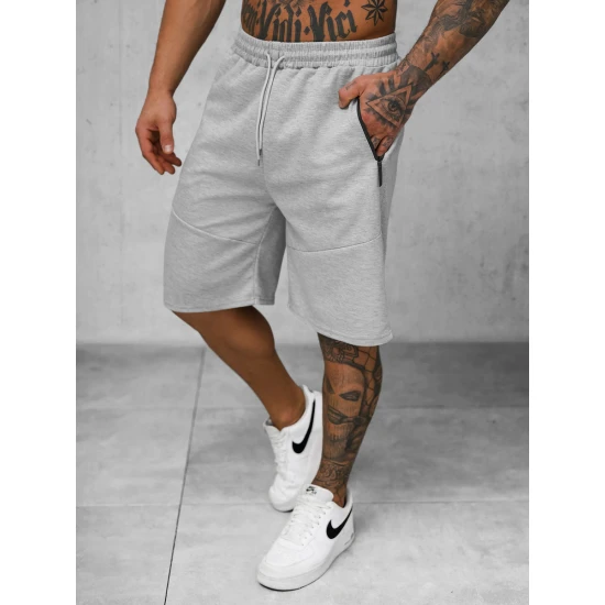 Vyriški pilki sportiniai šortai Novak JS/15K1822/2