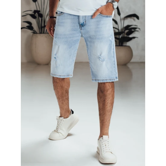 Vyriški mėlyni džinsiniai šortai Unmi SX2566