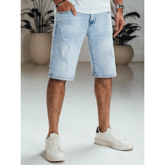Vyriški mėlyni džinsiniai šortai Unmi SX2566