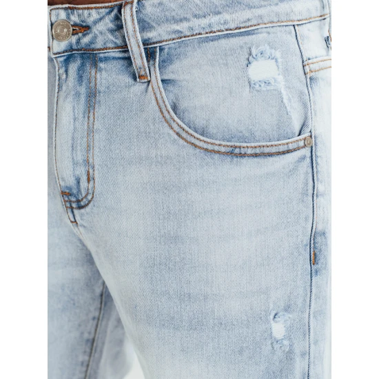 Vyriški mėlyni džinsiniai šortai Unmi SX2566