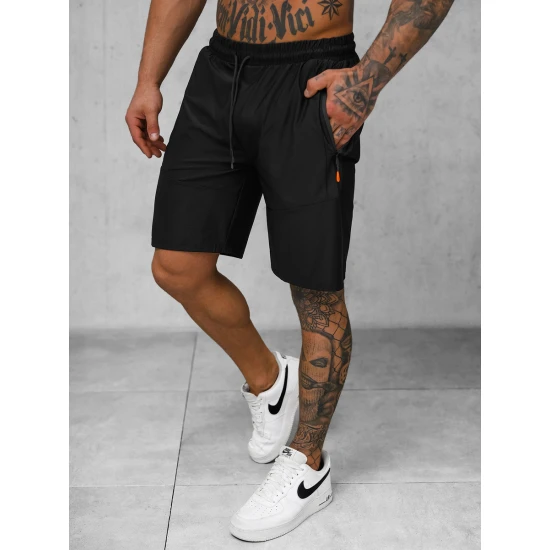 Vyriški juodi sportiniai šortai Keller JS/12K1802/3
