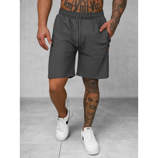 Vyriški tamsiai pilki sportiniai šortai Keller JS/12K1802/5