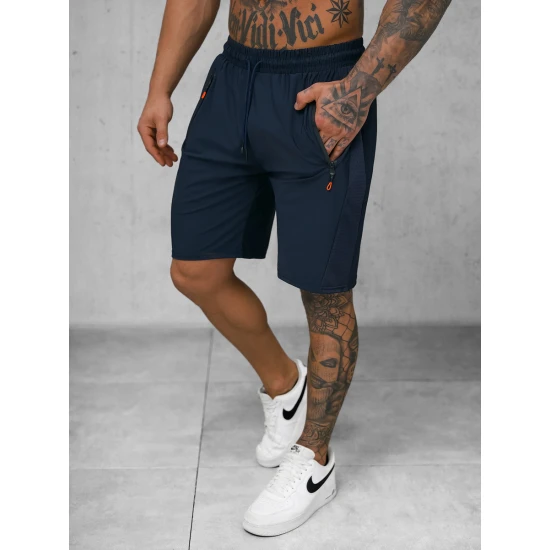 Vyriški tamsiai mėlyni sportiniai šortai Angus JS/12K1803/25