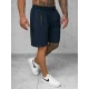 Vyriški tamsiai mėlyni sportiniai šortai Angus JS/12K1803/25