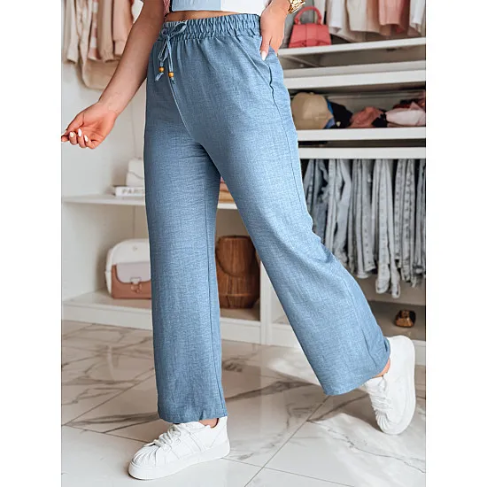 Women's blue casual trousers Fiona UY2642