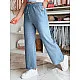 Women's blue casual trousers Fiona UY2642