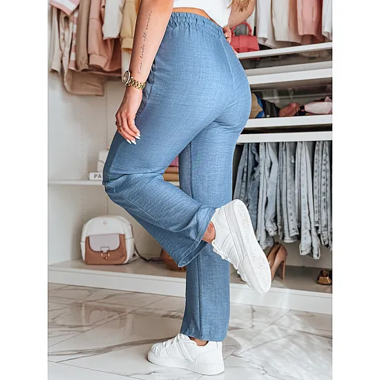 Women's blue casual trousers Fiona UY2642