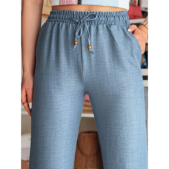 Women's blue casual trousers Fiona UY2642