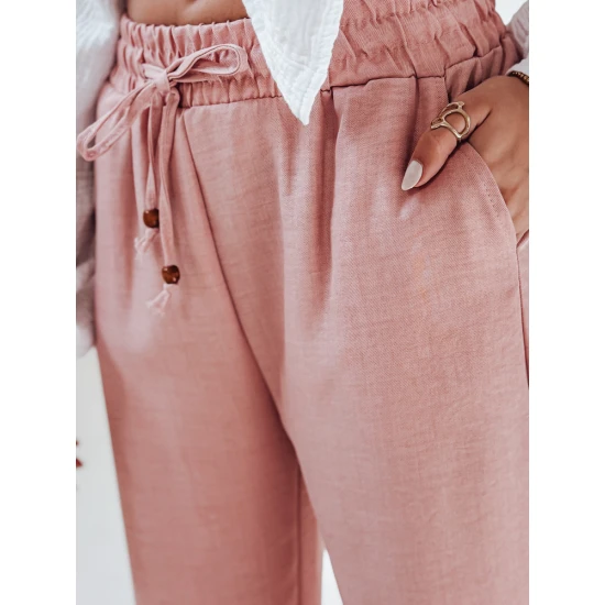 Moteriškos rožinės spalvos laisvalaikio kelnės Fiona UY2645