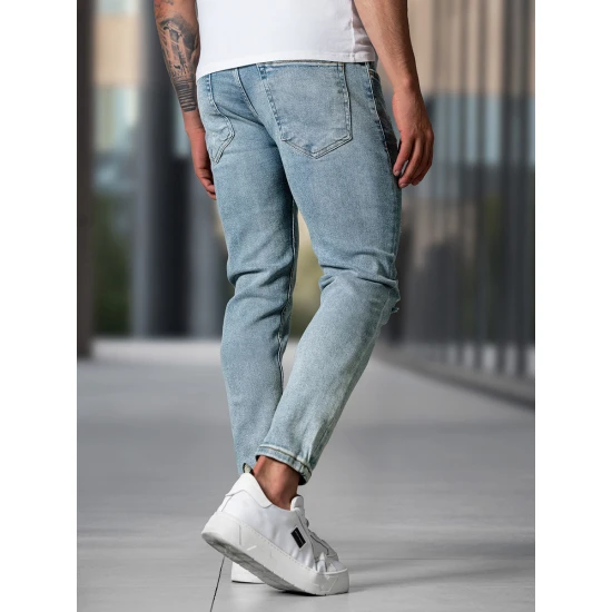 Vyriški mėlyni džinsai Styvin Džinsai ir Jogeriai