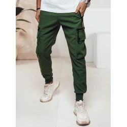 Vyriškos tamsiai žalios kelnės Rosko