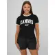 Moteriški juodos spalvos marškinėliai Cannes JS/R62184