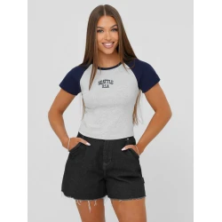 Moteriški juodi marškinėliai Seattle USA