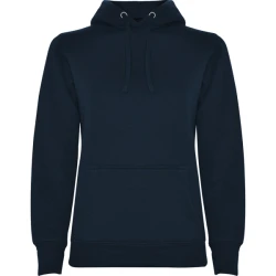 Moteriškas tamsiai mėlynas džemperis su gobtuvu Urban women