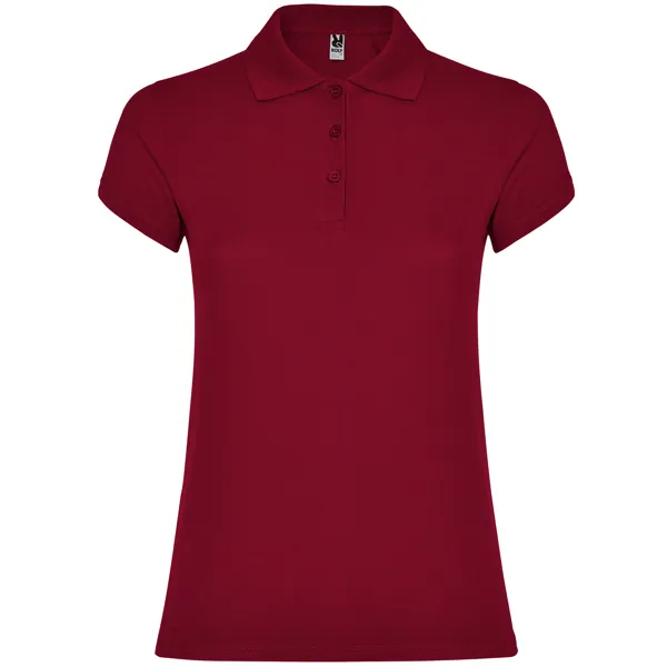 Women's burgundy polo shirt Star T-shirt | Polo Roly