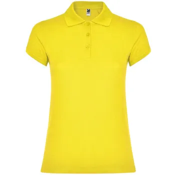 Women's yellow polo shirt Star