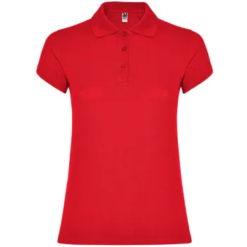 Women's red polo shirt Star