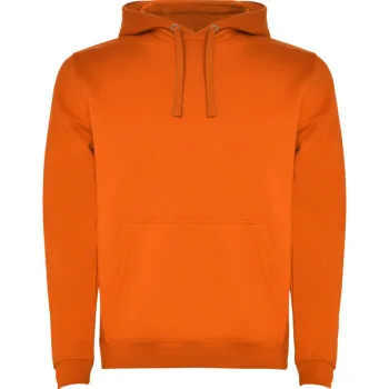 Oranžinis džemperis su gobtuvu Urban