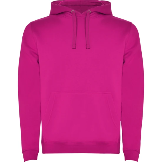 Rožinis džemperis su gobtuvu Urban Džemperiai su gobtuvu