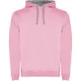 Bluza z kapturem Urban różowo-szara