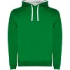 Jasnozielona/biała bluza z kapturem Urban