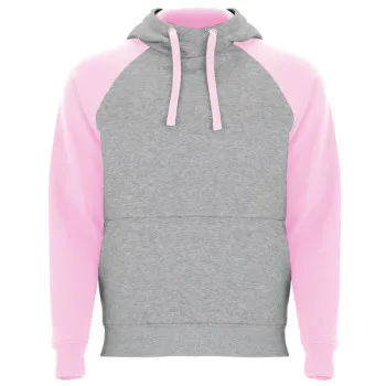 Dziecięca bluza w kolorze szarym/jasnoróżowym marki Badet