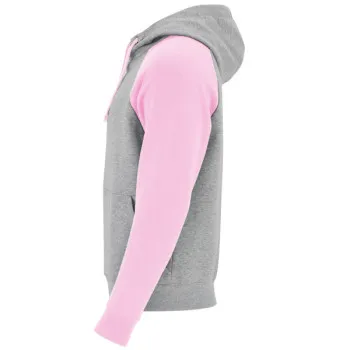 Dziecięca bluza w kolorze szarym/jasnoróżowym marki Badet