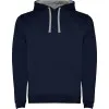 Tamsiai mėlynas/pilkas džemperis su gobtuvu Urban Džemperiai su gobtuvu Roly